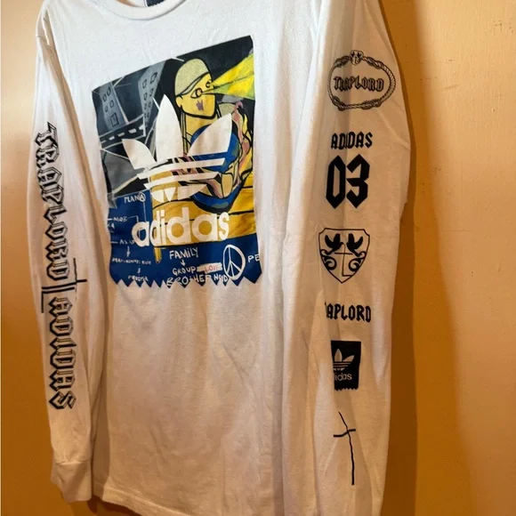 Adidas x A$AP Ferg Trap Lord White Long Sleeve T-shirt - Picture 2 of 7